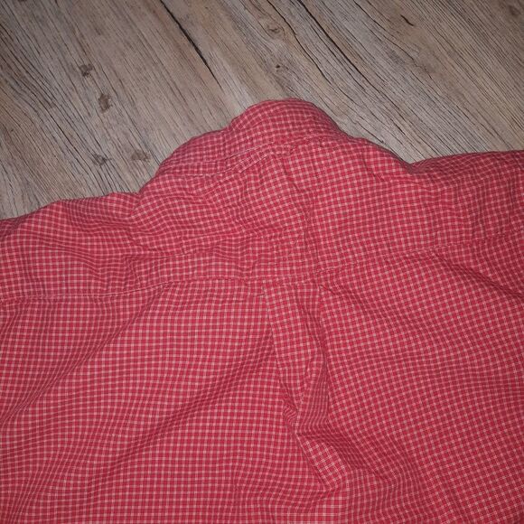 Men's Tommy Hilfiger Red Button Down Shirt Large - Picture 5 of 8